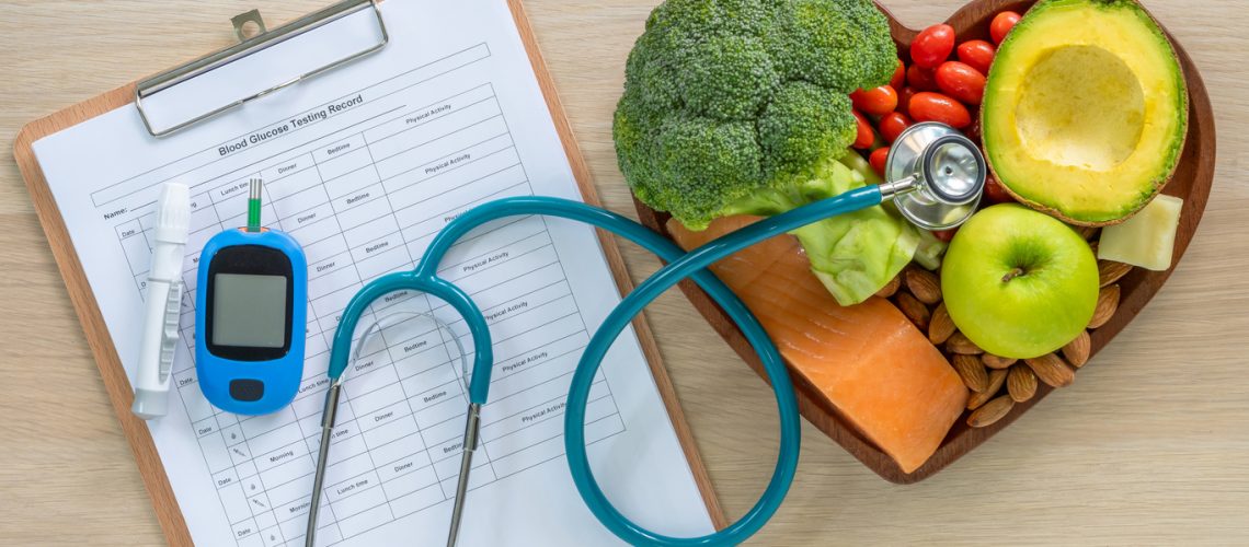 Keto food for ketogenic diet, healthy nutritional food eating lifestyle for good heart health with high protein, fat, low-carb to prevent heart disease and diabetes illness control